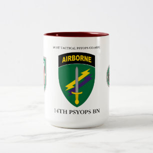 301ST TACTICAL PSYOPS CO(ABN) 14TH PSYOPS BN Two-Tone COFFEE MUG