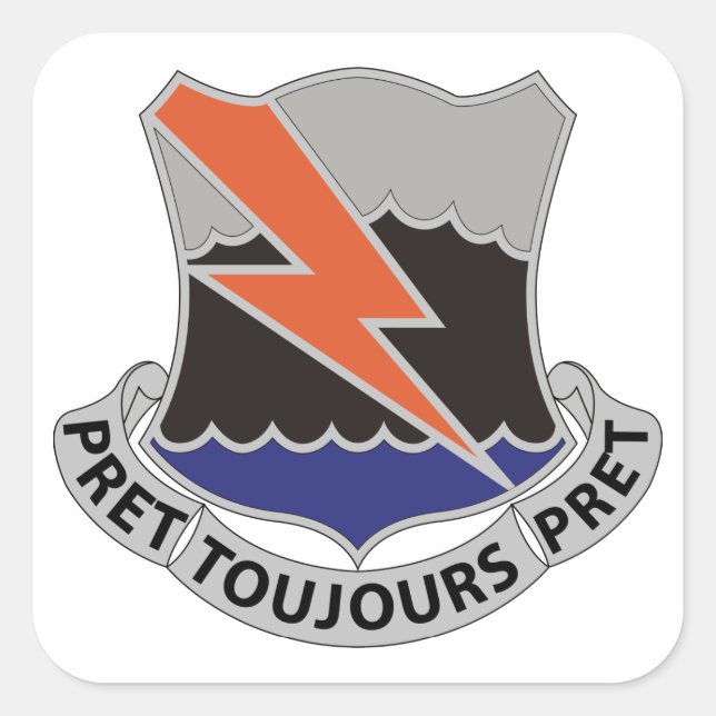 304th Signal Battalion Square Sticker (Front)