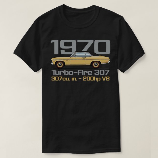 307Champagne Gold T-Shirt (Design Front)