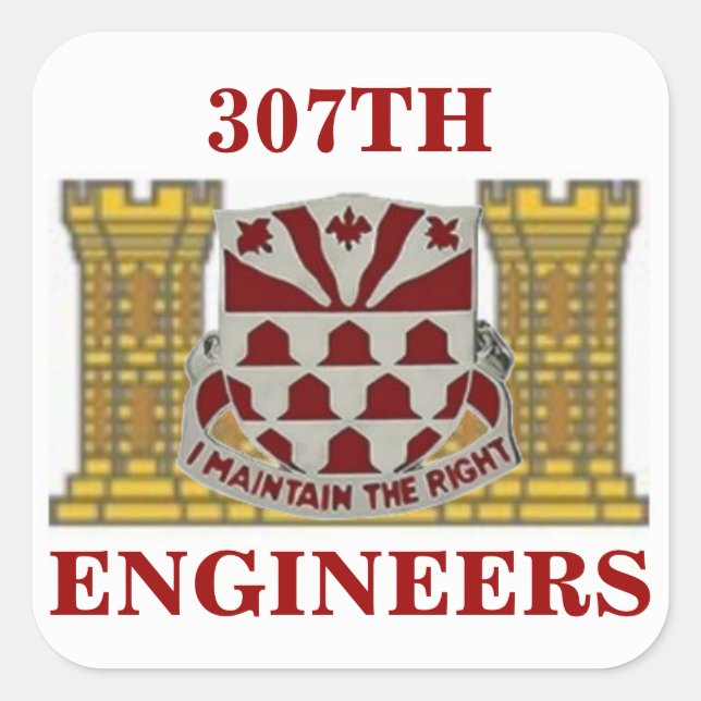 307TH ENGINEERS STICKERS (Front)