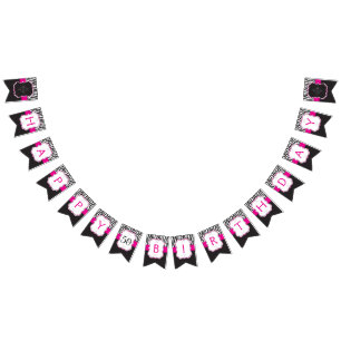 30/40/50/60th Birthday Party Bunting Banner