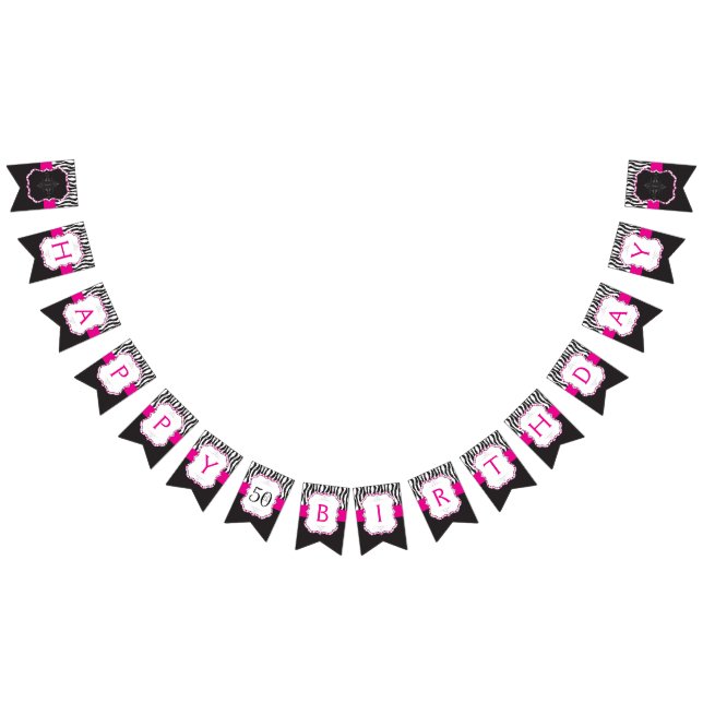 30/40/50/60th Birthday Party Bunting Banner (All)