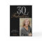 30 and Fabulous Elegant Black Birthday Photo 