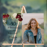 30 and Fabulous Glam Rose Floral Birthday Party