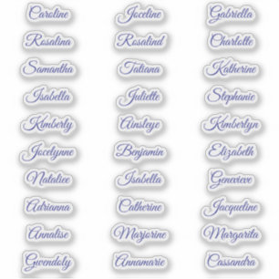 30 Autocollants de calligraphie élégants pour noms