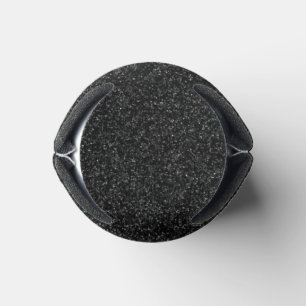 30 Black Glitter Print Glimmer Sparkles Can Cooler