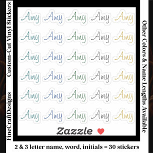 30 Custom Modern Short Name Word Initials Neutral 