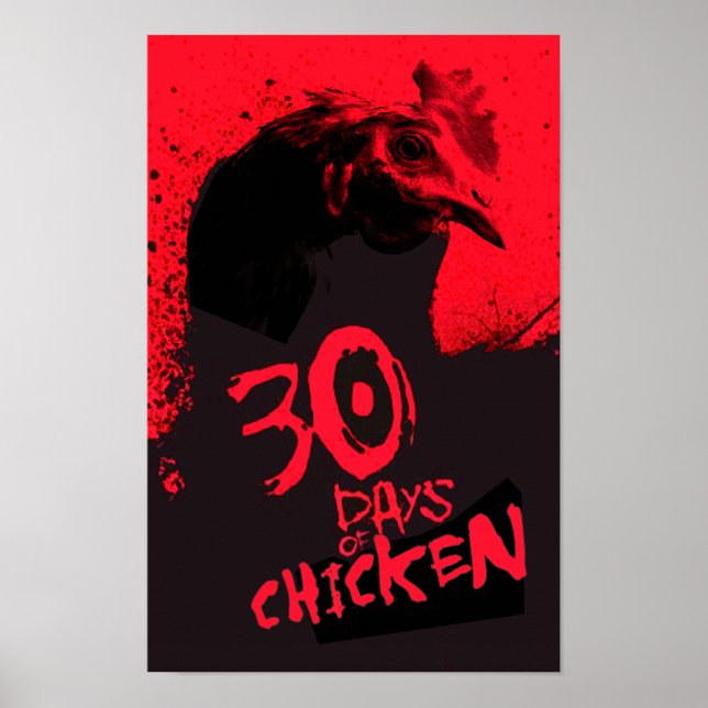 30 DAYS Of CHICKEN Poster (Front)