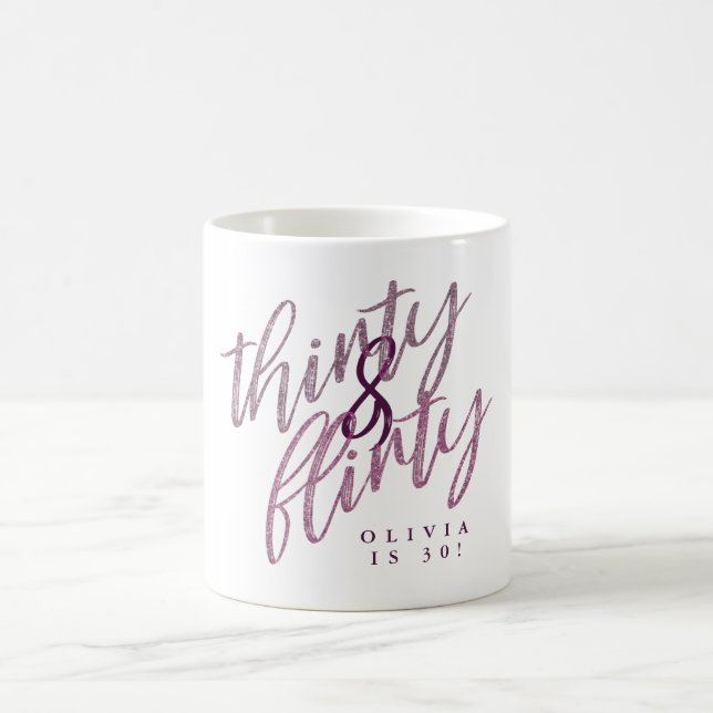30 et Flirty Birthday Coffee Mug (Centre)