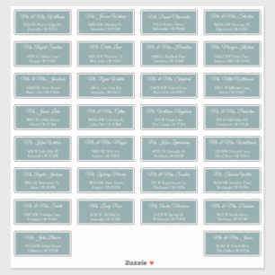 30 Étiquettes d'adresse individuelles pour invités