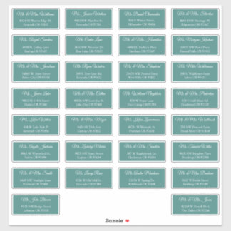 30 Étiquettes d'adresse individuelles pour invités