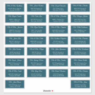 30 Étiquettes d'adresse individuelles pour invités
