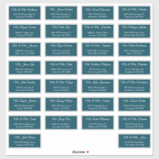 30 Étiquettes d'adresse individuelles pour invités