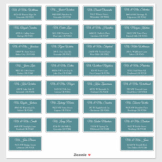 30 Étiquettes d'adresse individuelles pour invités