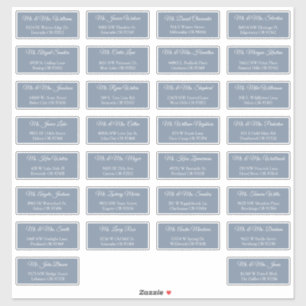 30 Étiquettes d'adresse individuelles pour invités