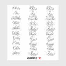 30 Étiquettes de calligraphie personnalisée Elégan