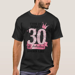 30 & Fabulous I Pink White Party Group Candid Phot T-Shirt