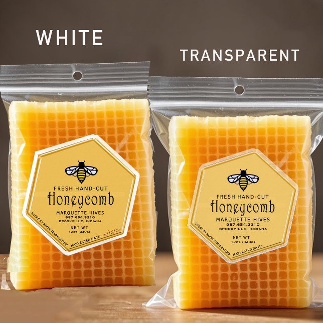 30 Hexagon shaped waterproof yellow honeycomb bee (Creator Uploaded)