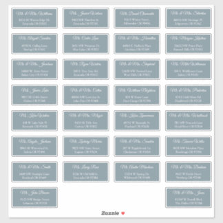 30 Individual Wedding Guest Address Labels