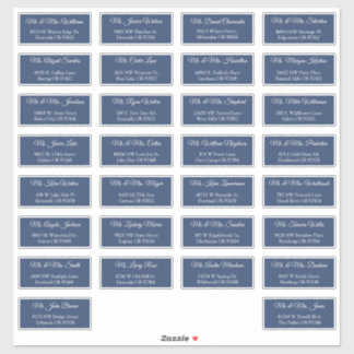 30 Individual Wedding Guest Address Labels