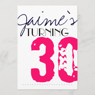 30 Invitation d'anniversaire Neon et gris