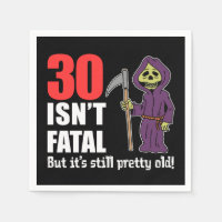 30 Isn't Fatal But Still Old Grim Reaper Cartoon
