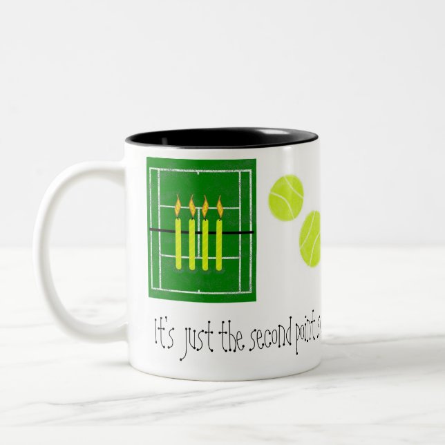 30...It's just the second point...by Lake Tennis Two-Tone Coffee Mug (Left)