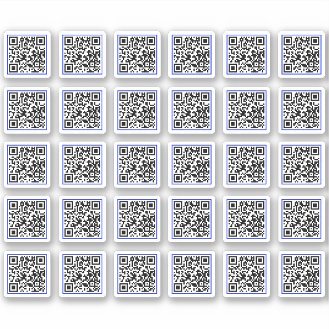 (30 Label Stickers) Custom Generate QR Code (Front)