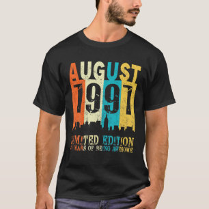 30 Limited Edition, Made In August 1991 30Th Birth T-Shirt