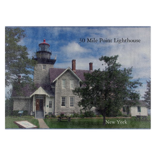 30 Mile Point Lighthouse cutting board (Front)