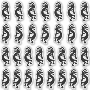 30 Modern Black Kokopelli Shapes