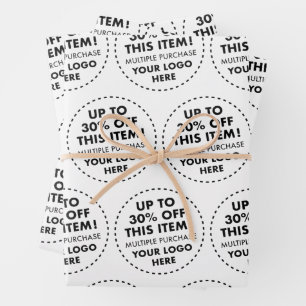 30% OFF Bulk Buy Discount Custom HALF BRICK TILING Wrapping Paper Sheet