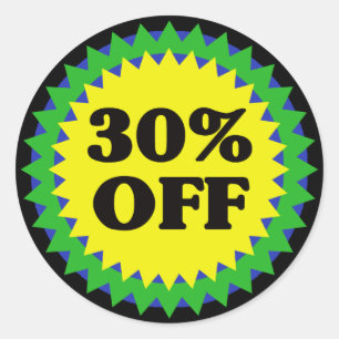 30% OFF RETAIL SALE Sticker