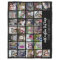 30 Photo Collage Grid - 2 Text boxes - black white