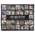 30 Photo Collage Grid - 2 Text boxes - black white