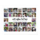 30 Photo Collage Grid - 2 Text boxes - black white