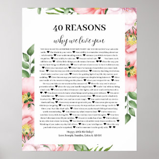 30 Reason why we Love Poster