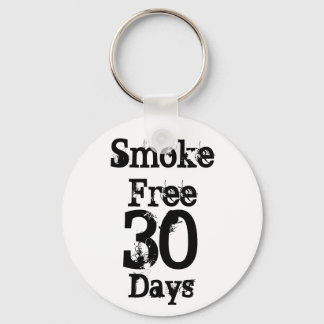 30 , Smoke Free , Days Keychain