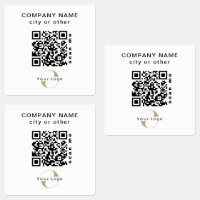 30 Stickers imperméables Entreprise Code QR Ordina