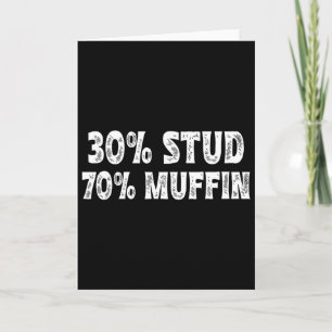 30 Stud 70 Muffin Funny Valentine Sayings Fathers  Card