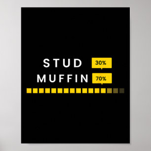 30 Stud 70 Muffin Saying Father's Day Men Women Ki Poster