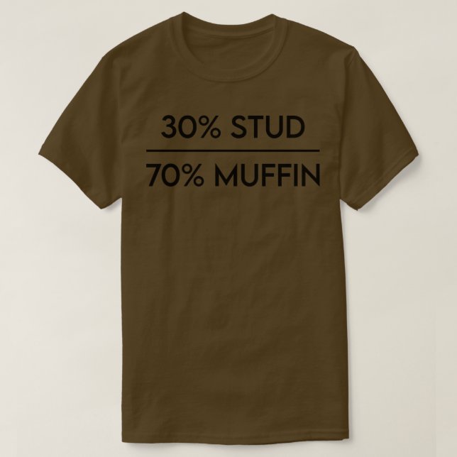 30 Stud 70 Muffin T-Shirt (Design Front)