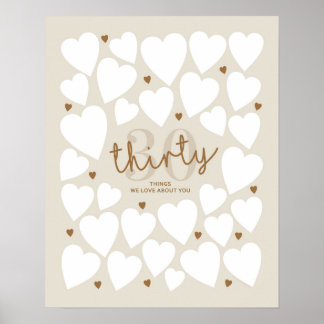 30 Things We Love About You Poster