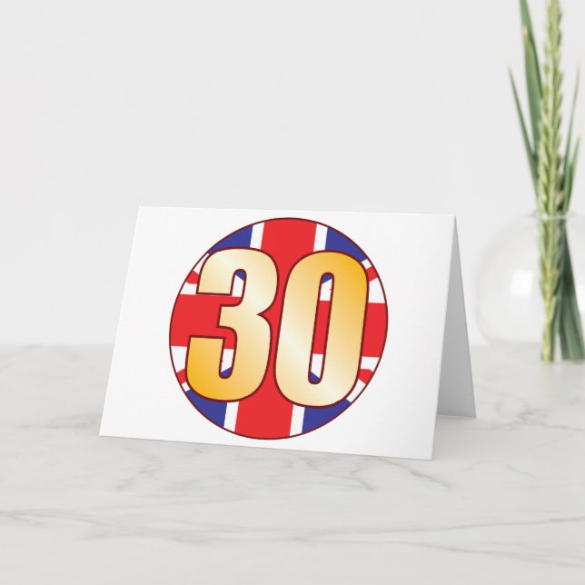 30 UK Gold Card (Front)
