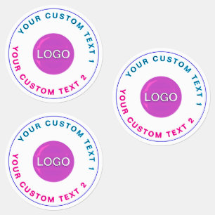 30 Waterproof Stickers (Stylish Business Logo)