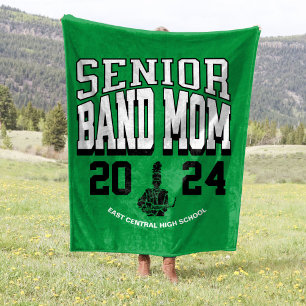 30"x40" School Band Senior Mom Stadium Fleece Blanket