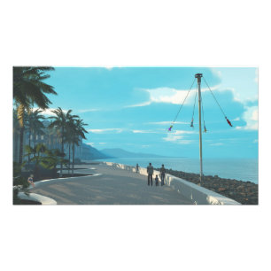 30" x 24" paper poster: "Malecon" image Photo Print