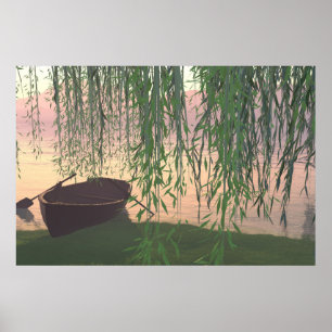 30" x 24" paper Poster w' "Under the Willows" imag