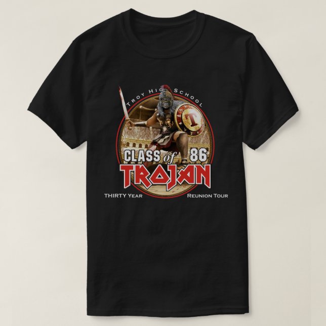 30 Year Eddie on Dark Garments T-Shirt (Design Front)