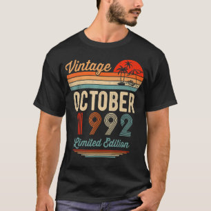 30 Year Old  Awesome Since October 1992 30th Birth T-Shirt